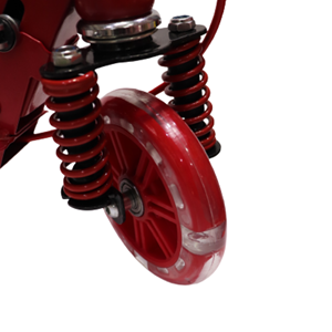 اسکوتر سه چرخ ژله ای چراغ دار قرمز طرح دختر کفشدوزکی-اسباب بازی